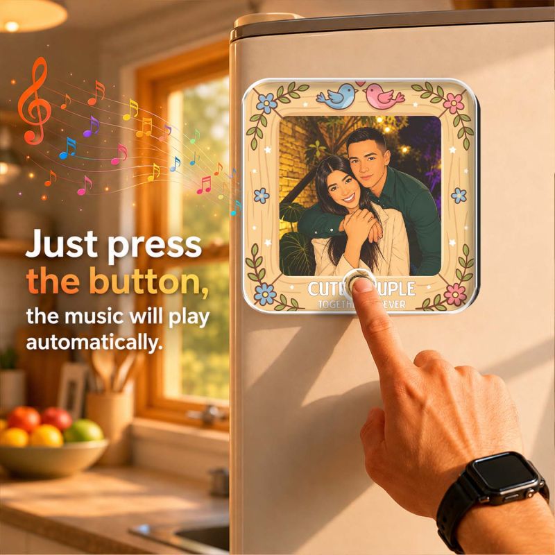 Together Forever Gift for Someone Special Customized Music Fridge Magnet with Song Memorable Gift for Couple